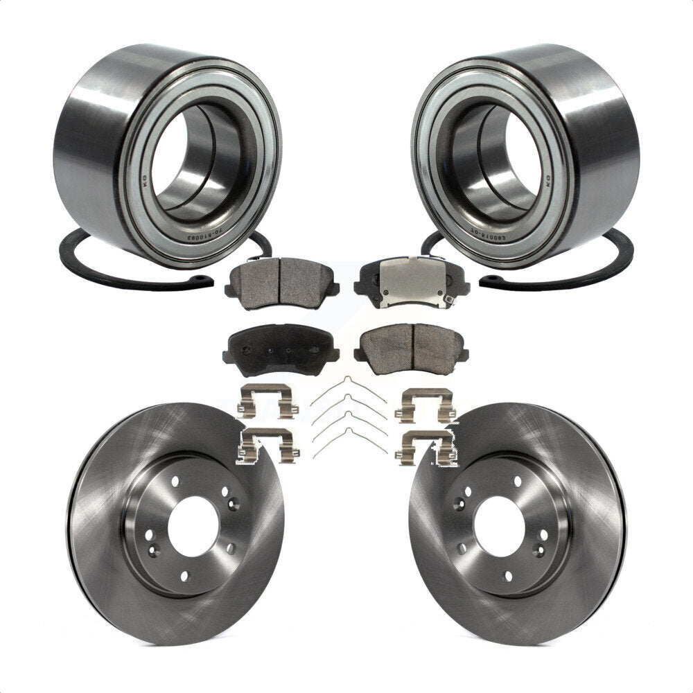Kit de plaquettes de Rotor de frein, roulement de roue avant, pour Kia Forte Hyundai Elantra GT Forte