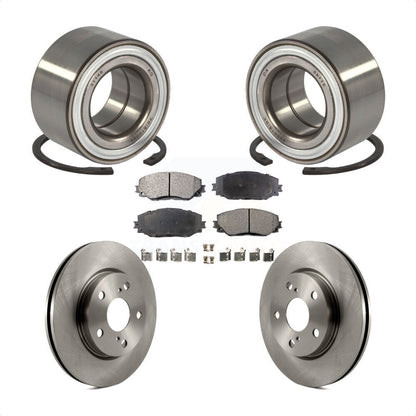 Kit de rotors et plaquettes de frein à disque, roulement de roue avant, pour Toyota Prius V 2017 – 2018