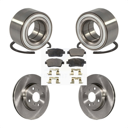 Kit de rotors de frein à disque et de plaquettes semi-métalliques pour roulement de roue avant pour Scion iQ