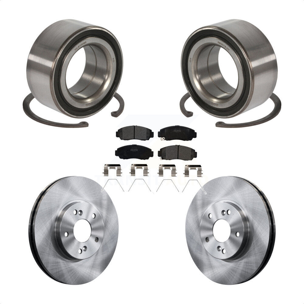 Kit de rotors et plaquettes de frein à disque, roulement de roue avant, pour Honda Accord Acura TSX