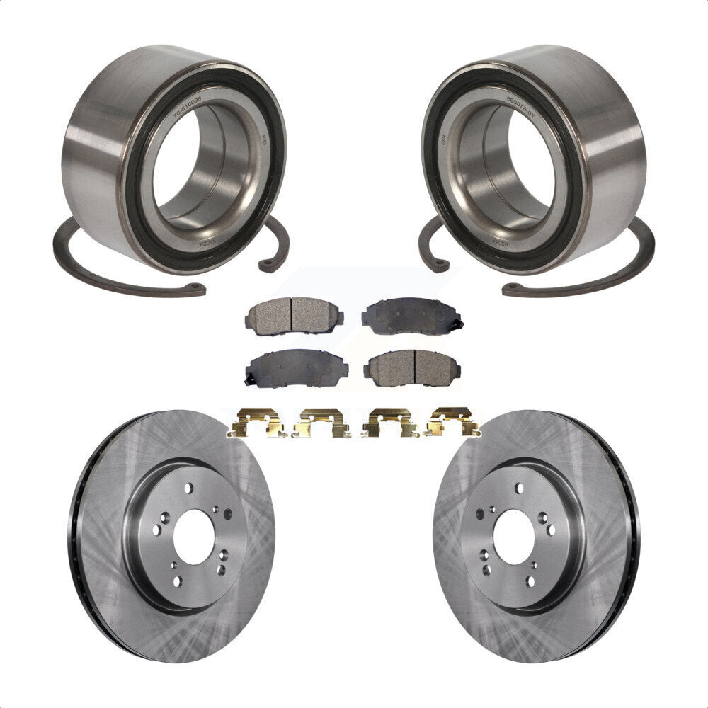 Kit de rotors et plaquettes de frein à disque, roulement de roue avant, pour Honda Accord Crosstour