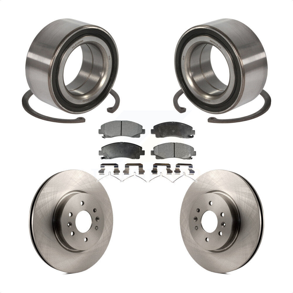 Kit de rotors et plaquettes de frein à disque de roulement de roue avant pour Acura TL 2009-2014