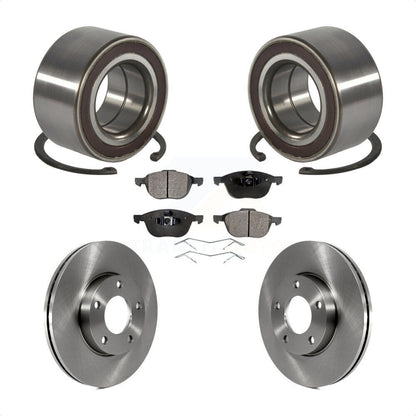 Kit de Rotor de frein à disque et de plaquettes semi-métalliques, roulement de roue avant, pour Mazda 3 Spor