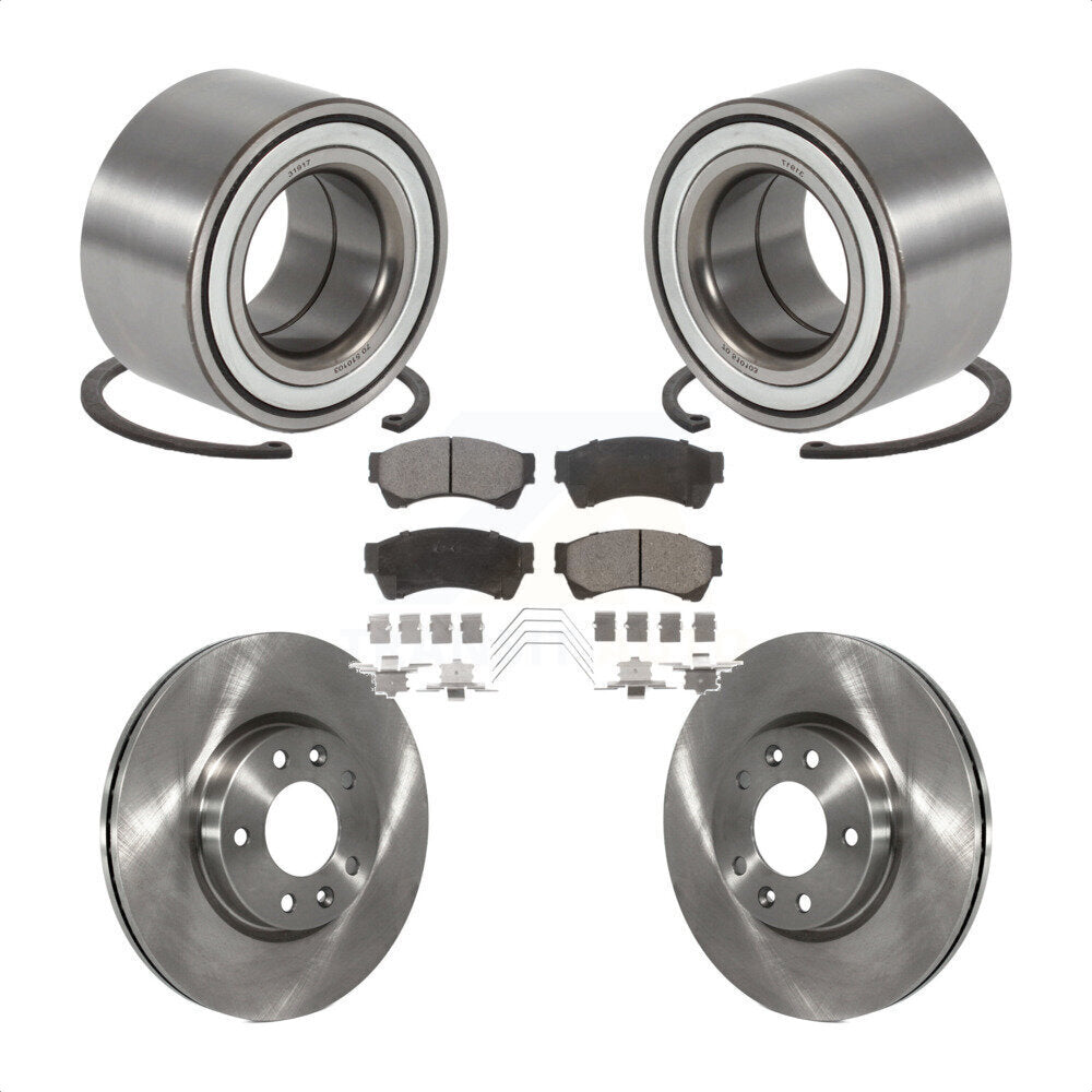 Kit de rotors et plaquettes de frein à disque de roulement de roue avant pour Mazda 6 3,7 L de 2009 à 2013