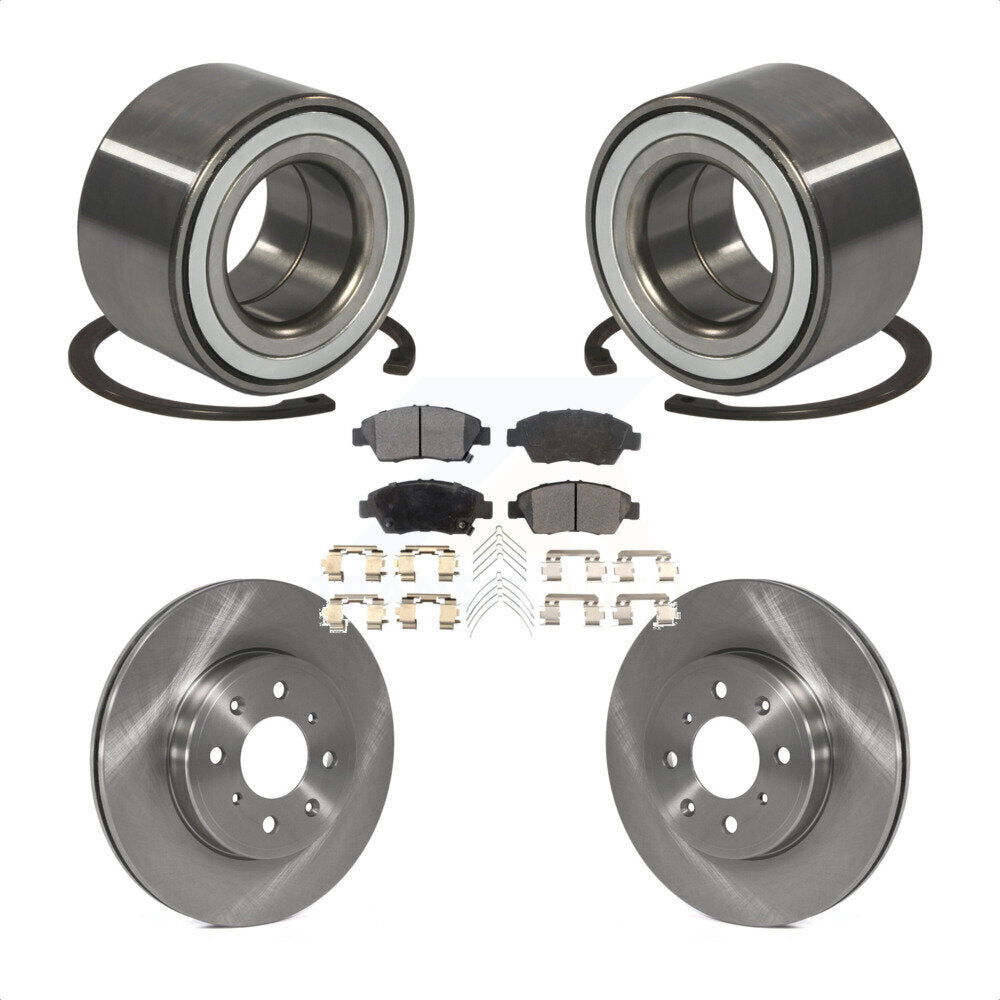 Kit de rotors et plaquettes de frein à disque de roulement de roue avant pour Honda Fit 2015 – 2020
