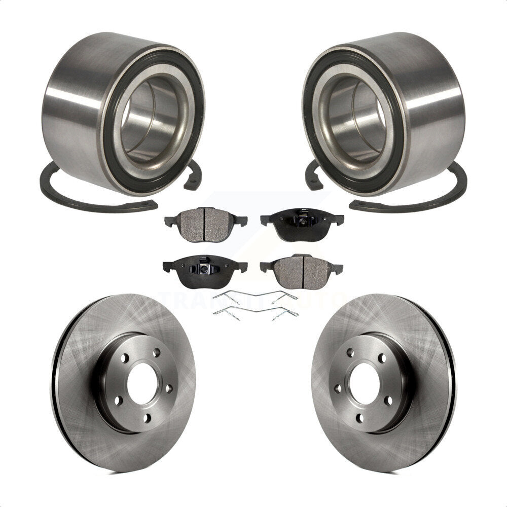 Kit de rotors et plaquettes de frein à disque de roulement de roue avant pour Ford Focus C-Max