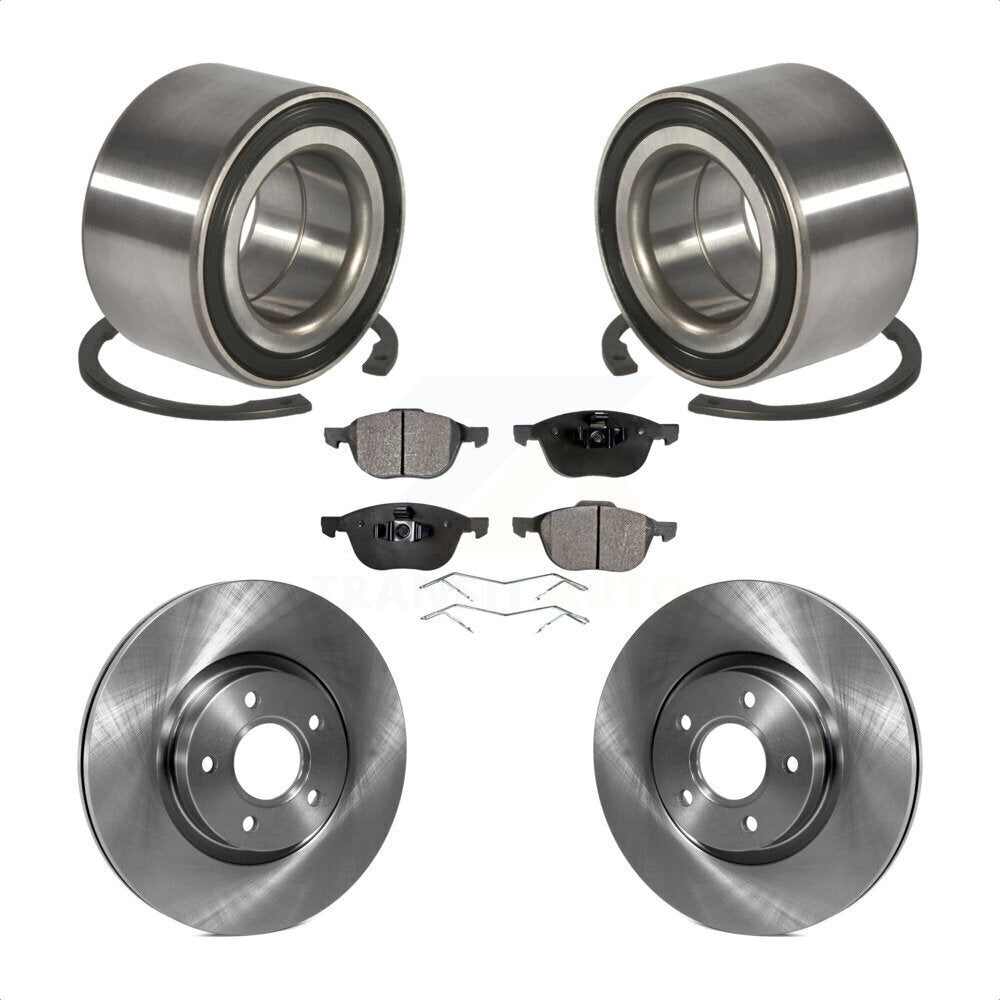 Kit de rotors et plaquettes de frein à disque de roulement de roue avant pour Ford Escape C-Max
