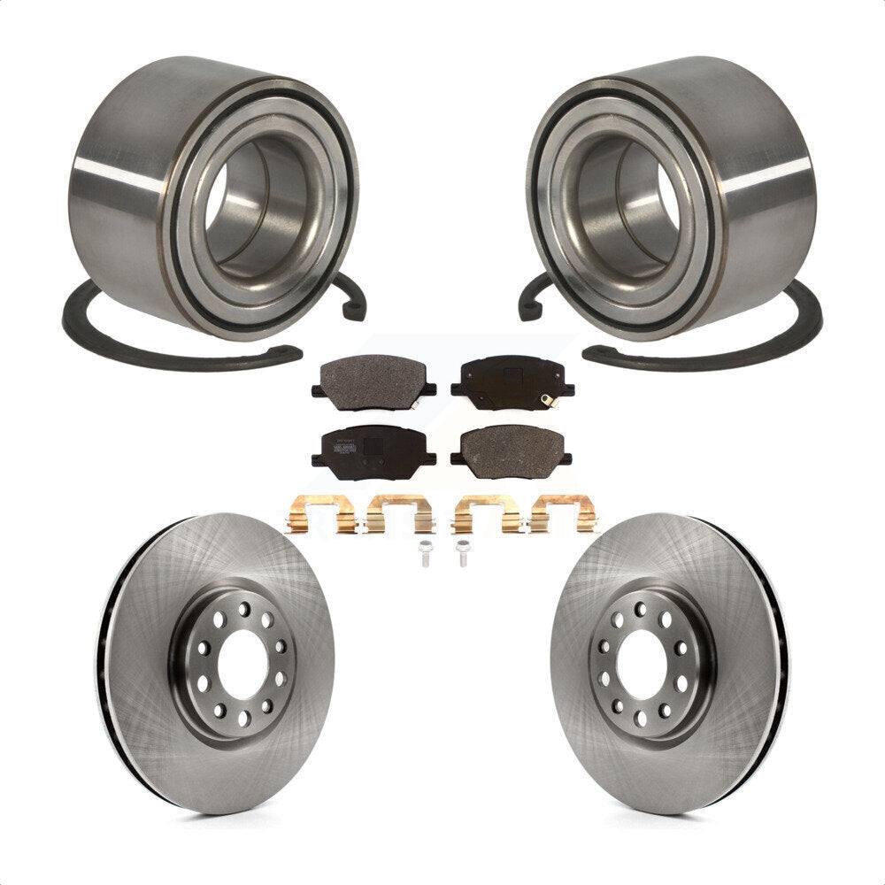 Kit de rotors et plaquettes de frein à disque de roulement de roue avant pour Fiat 500X 2016-2018
