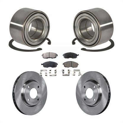 Kit de rotor et de plaquettes de frein à disque, roulement de roue avant, pour Nissan Versa 1.8 2010 – 2011