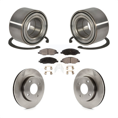Kit de rotor et de plaquettes de frein à disque, roulement de roue avant, pour Nissan Versa 2010 1.6 – 2011