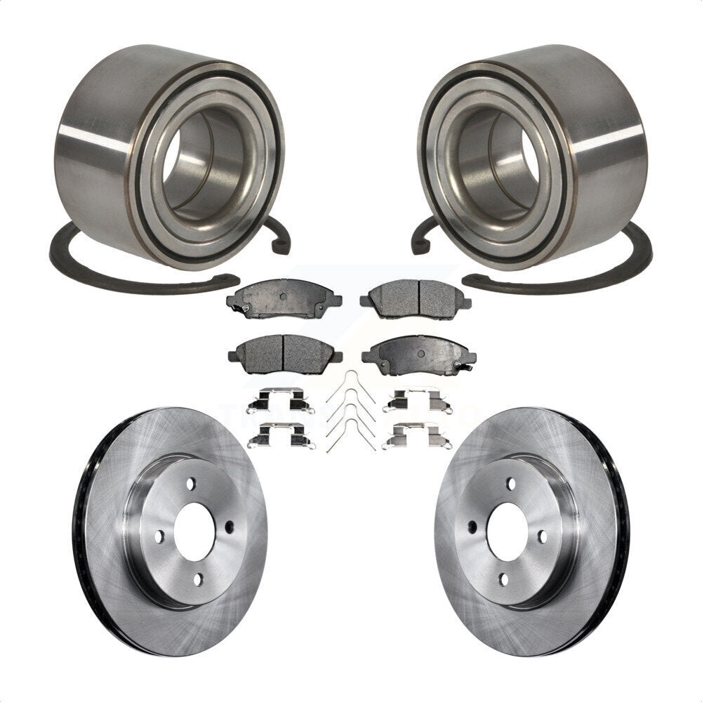 Kit de rotors et plaquettes de frein à disque, roulement de roue avant, pour Nissan Micra Versa Note