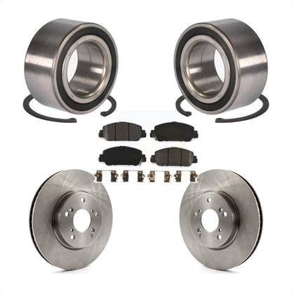 Kit de Rotor de frein à disque et de plaquettes semi-métalliques, roulement de roue avant, pour Honda Accor