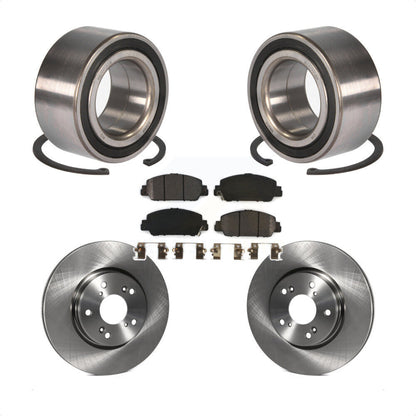 Kit de Rotor de frein à disque et de plaquettes semi-métalliques, roulement de roue avant, pour Honda Accor