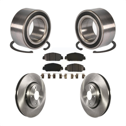 Kit de Rotor de frein à disque et de plaquettes semi-métalliques, roulement de roue avant, pour Honda Accor