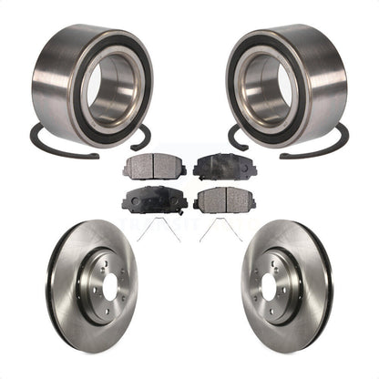 Kit de Rotor de frein à disque et de plaquettes semi-métalliques, roulement de roue avant, pour Honda Accor