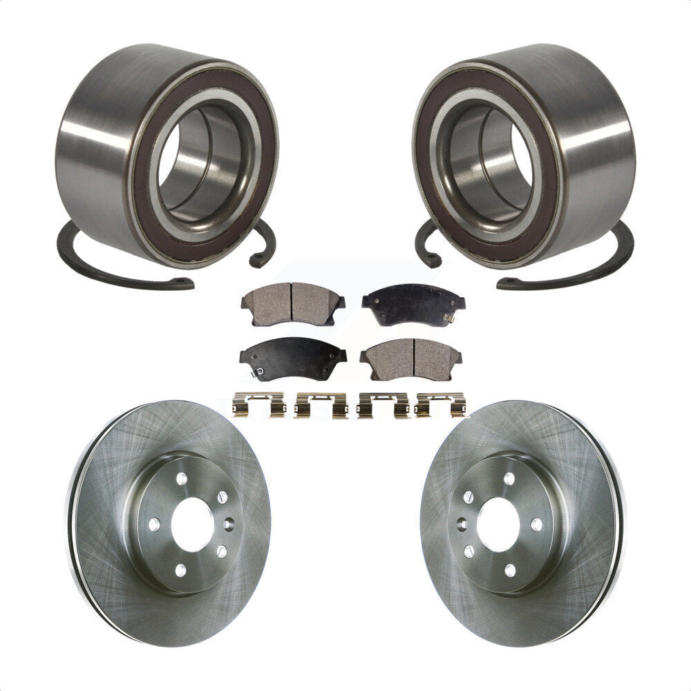 Kit de rotors et plaquettes de frein à disque de roulement de roue avant pour Chevrolet Sonic