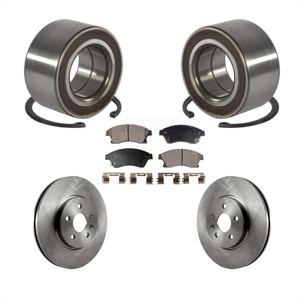 Kit de rotor et plaquettes de frein à disque, roulement de roue avant, pour Chevrolet Sonic R 2013 – 2014