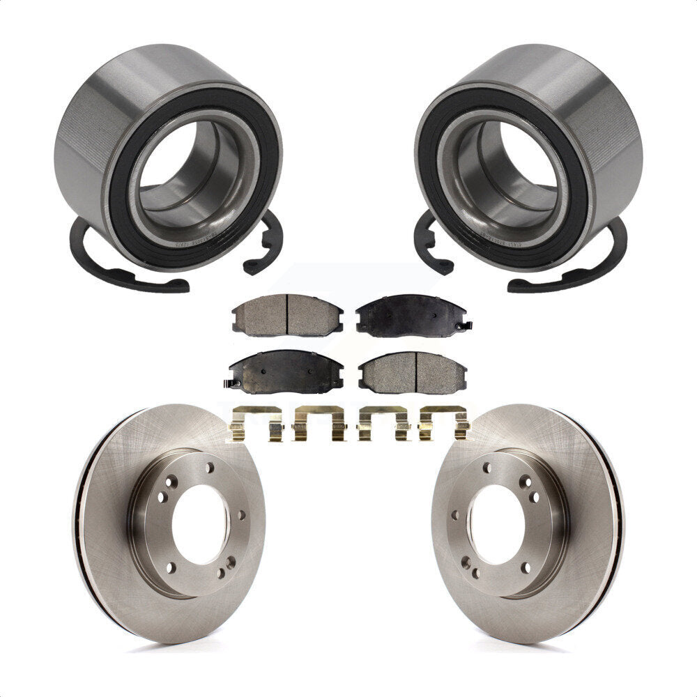 Kit de rotors et plaquettes de frein à disque de roulement de roue avant pour Kia Sorento 2007 – 2009