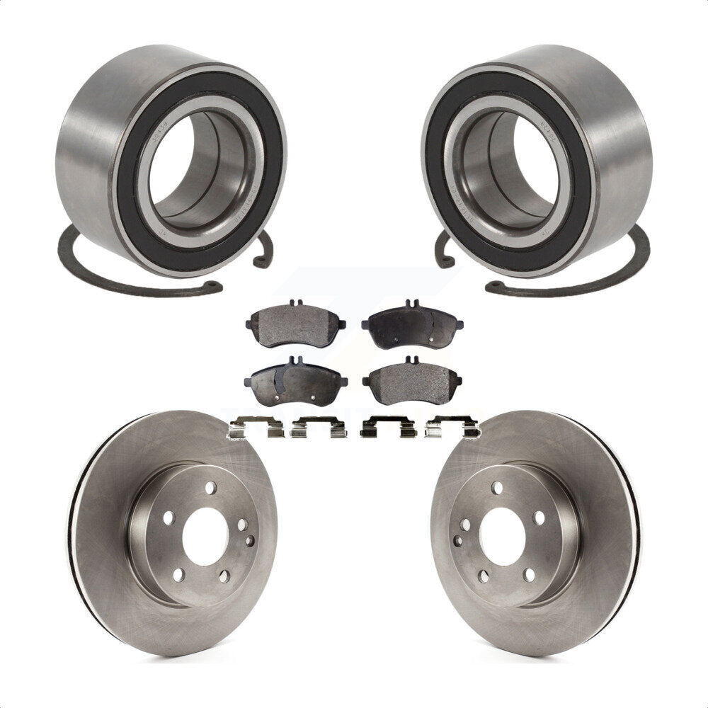 Kit de rotors et plaquettes de frein à disque de roulement de roue avant pour Mercedes-Benz C250 AWD
