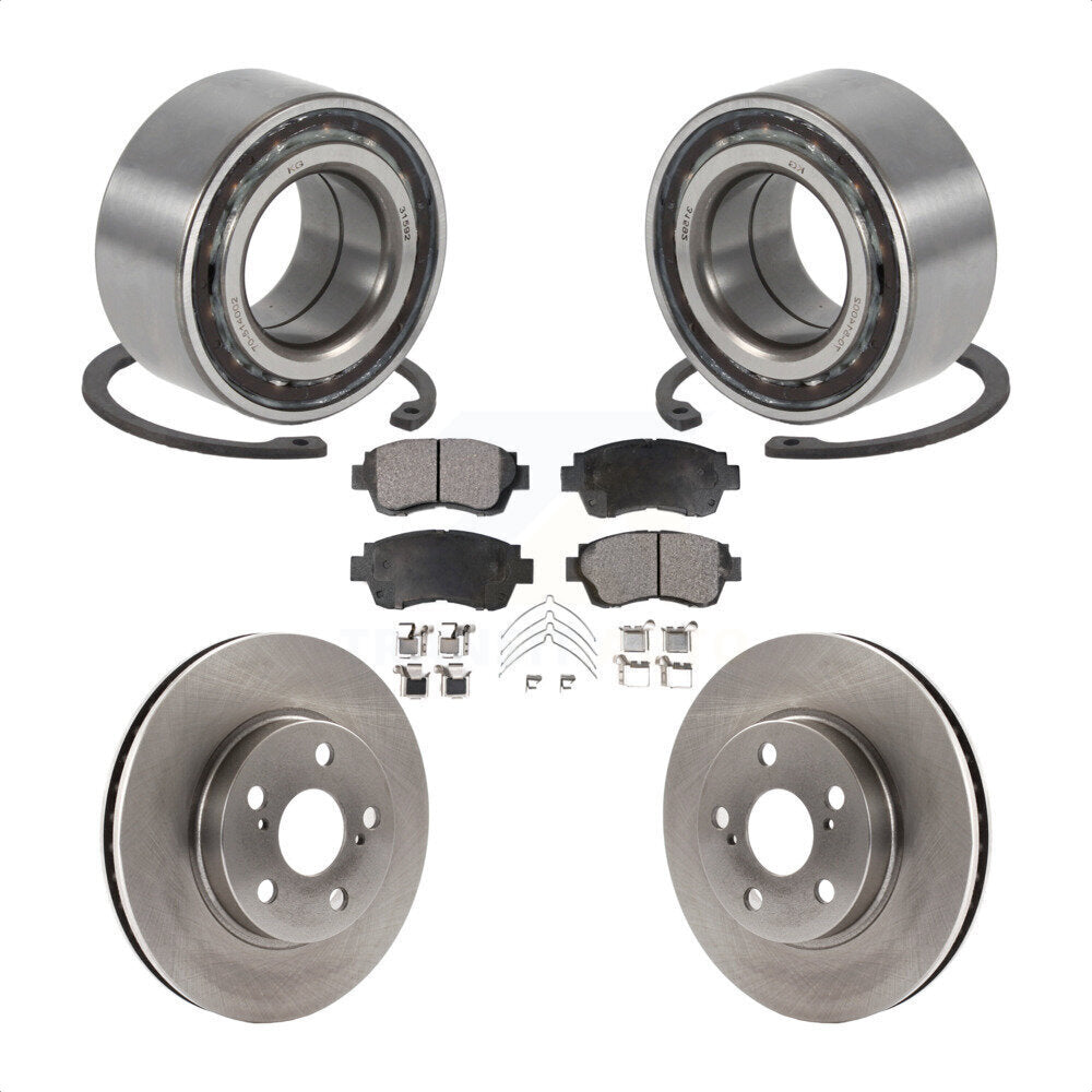 Kit de rotors et plaquettes de frein à disque de roulement de roue avant pour Toyota Celica 1998