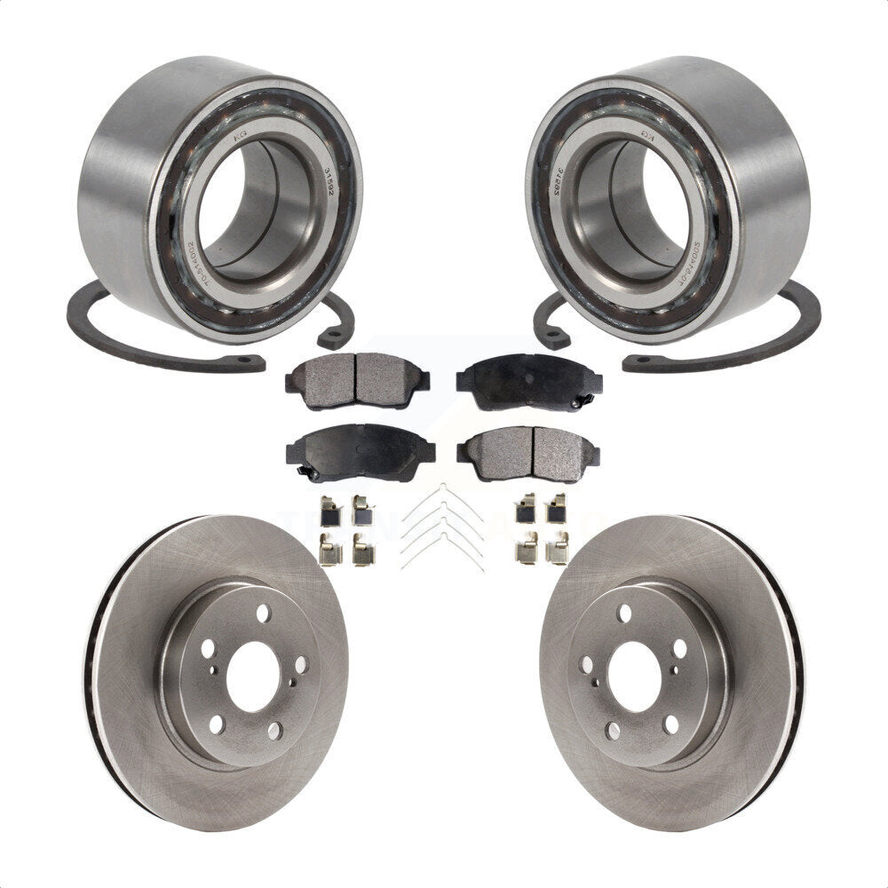 Kit de rotor et plaquettes de frein à disque, roulement de roue avant, pour Toyota Celica S 1994 – 1997