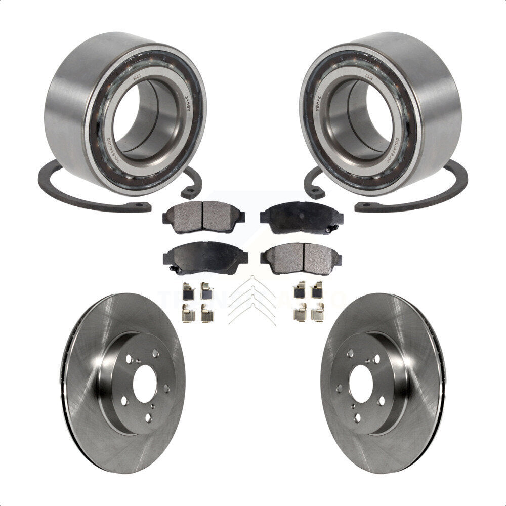 Kit de rotors et plaquettes de frein à disque de roulement de roue avant pour Toyota RAV4 1996-2000