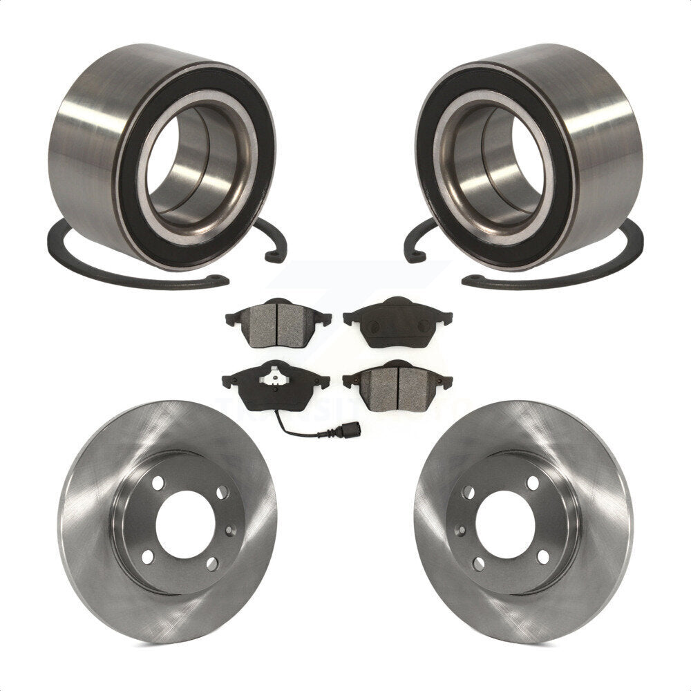 Kit de plaquettes de Rotor de frein à disque, roulement de roue avant, pour Volkswagen Jetta 2.8 1996 – 1998