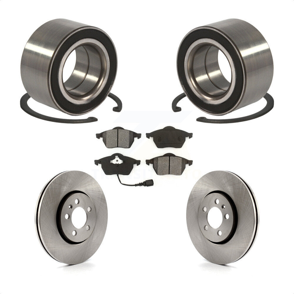 Kit de plaquettes de Rotor de frein, roulement de roue avant, pour Volkswagen Golf, diamètre extérieur 72mm