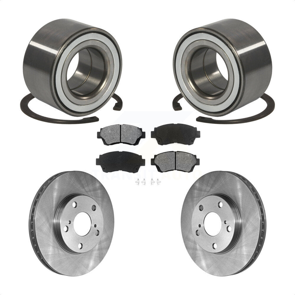 Kit de Rotor et de plaquettes de frein, roulement de roue avant, pour Toyota Camry Sienna Avalon Lexu
