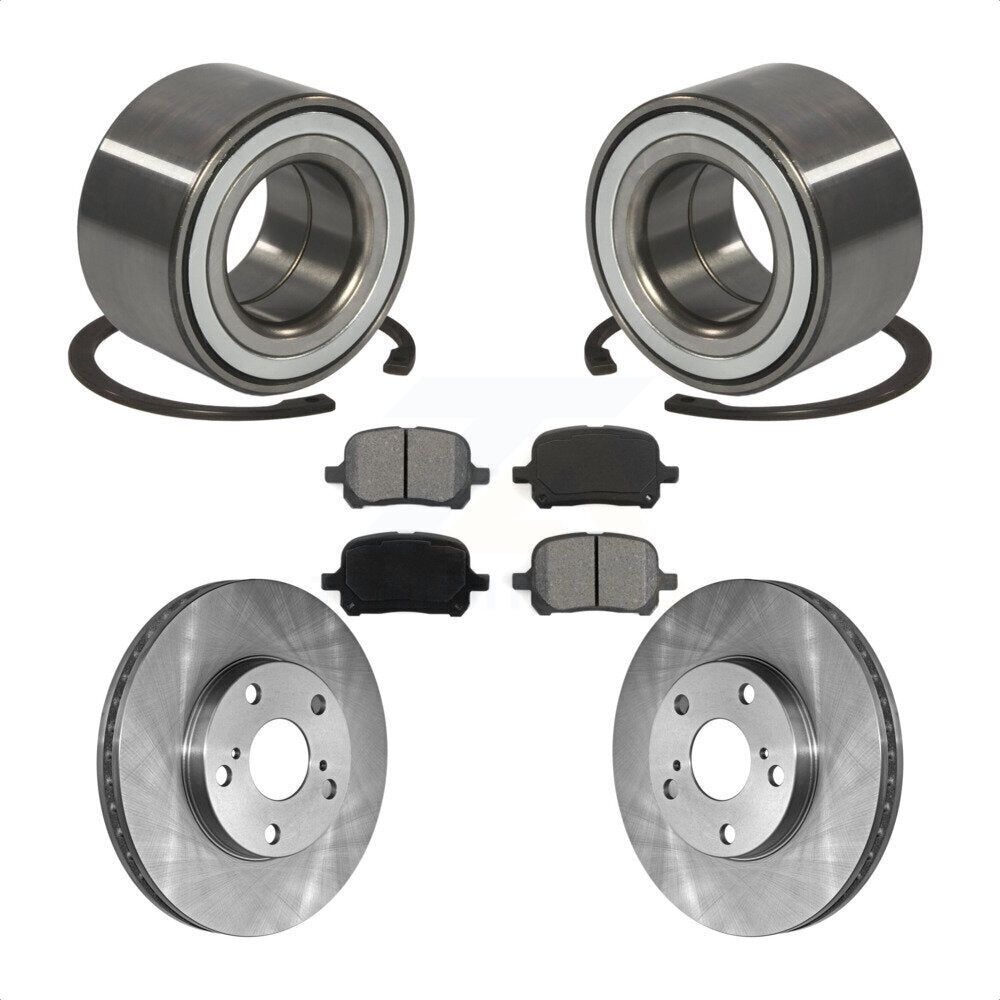 Kit de Rotor et de plaquettes de frein, roulement de roue avant, pour Toyota Camry Solara Avalon Lexu