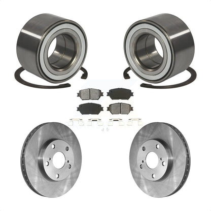Kit de Rotor de frein à disque et de plaquettes semi-métalliques, roulement de roue avant, pour Toyota Camr