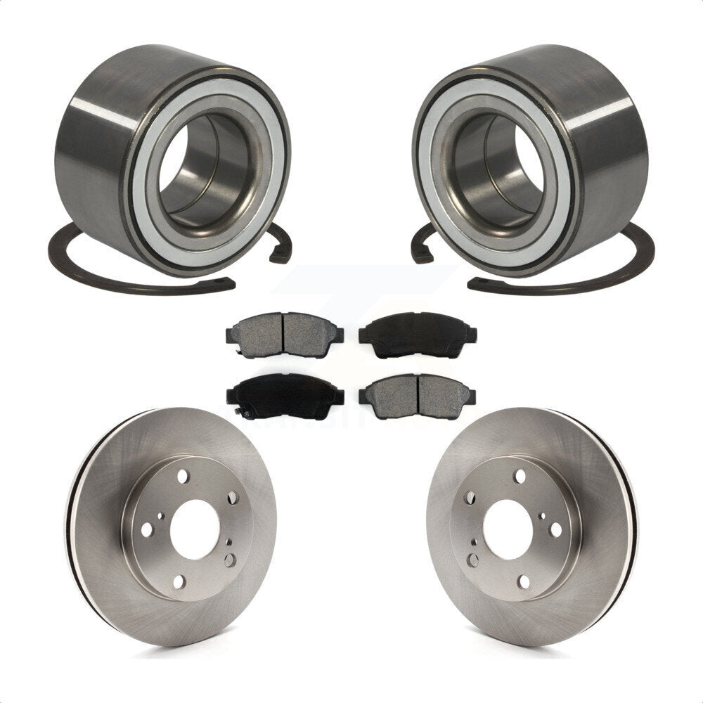 Kit de rotors et plaquettes de frein à disque, roulement de roue avant, pour Toyota Camry 2,2 l