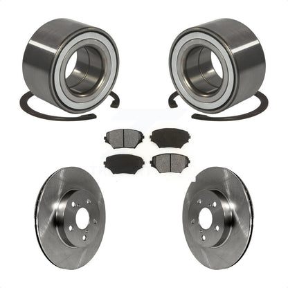 Kit de rotors de frein à disque et de plaquettes semi-métalliques, roulement de roue avant, pour Toyota RAV