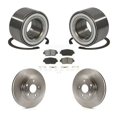 Kit de Rotor de frein à disque et de plaquettes semi-métalliques, roulement de roue avant, pour Toyota Camr