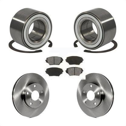 Kit de rotors de frein à disque et de plaquettes semi-métalliques, roulement de roue avant, pour Toyota RAV