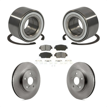 Kit de Rotor de frein à disque et de plaquettes semi-métalliques, roulement de roue avant, pour Toyota Camr