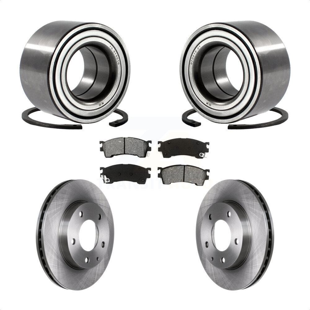 Kit de Rotors et plaquettes de frein à disque, roulement de roue avant, pour Mazda 626 Ford Probe MX-