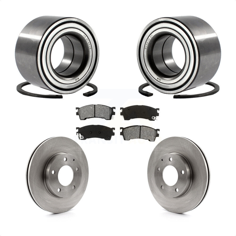 Kit de plaquettes de Rotor de frein, roulement de roue avant, pour Mazda 626, 2,5 l, avec frein arrière à tambour