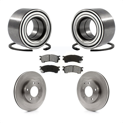 Kit de plaquettes de Rotor de frein, roulement de roue avant, pour Mazda 626, 2,5 l, avec frein arrière à tambour