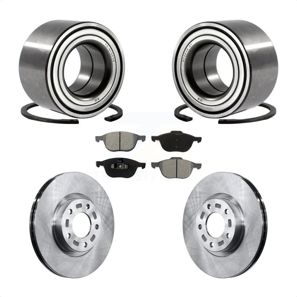 Kit de plaquettes de Rotor de frein à disque, roulement de roue avant, pour Mazda 3 2005, 2,3 l, sans AB