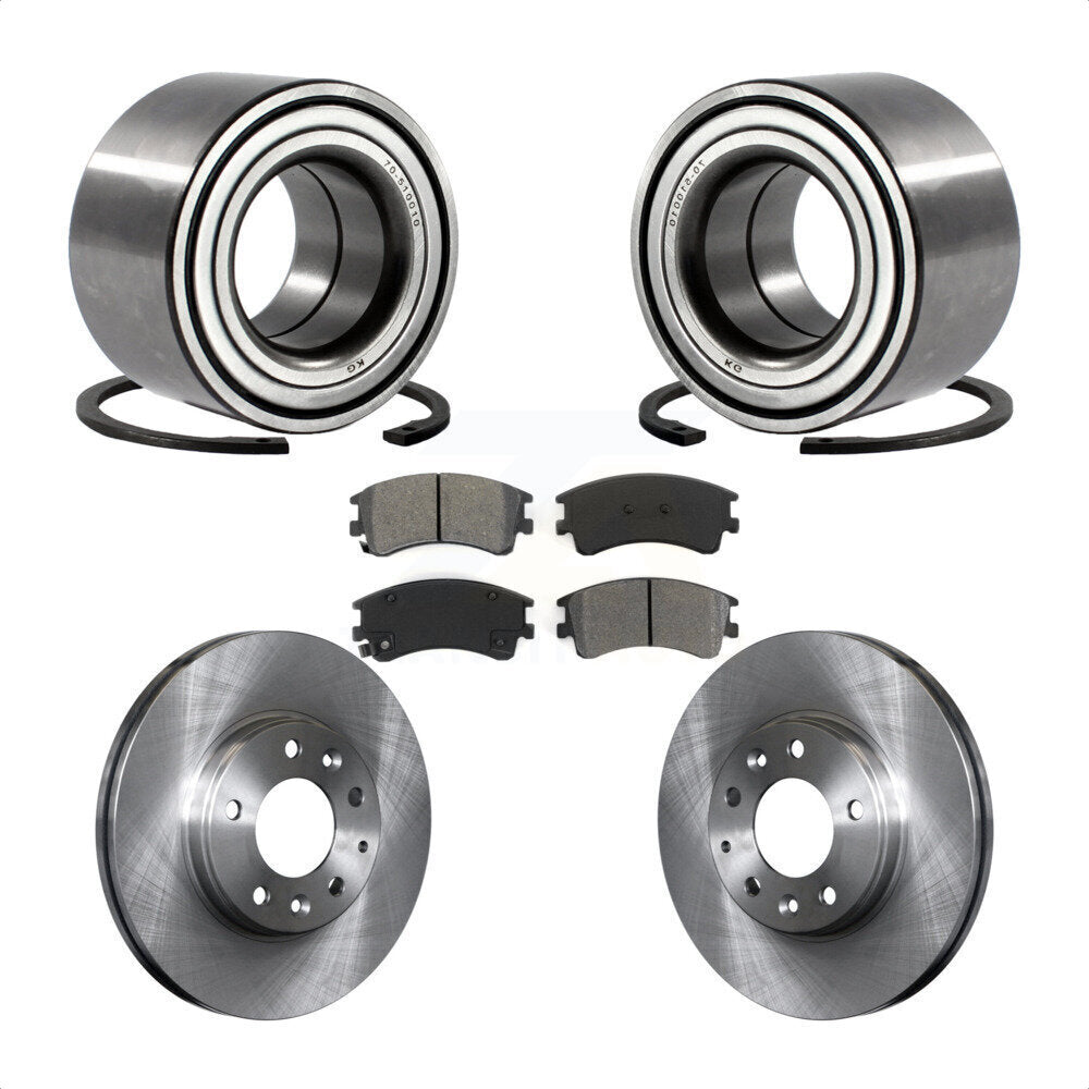 Kit de rotors et plaquettes de frein à disque de roulement de roue avant pour Mazda 6 2003-2005