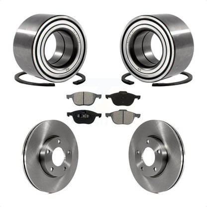Kit de rotors de frein à disque et de plaquettes semi-métalliques, roulement de roue avant, pour Mazda 3