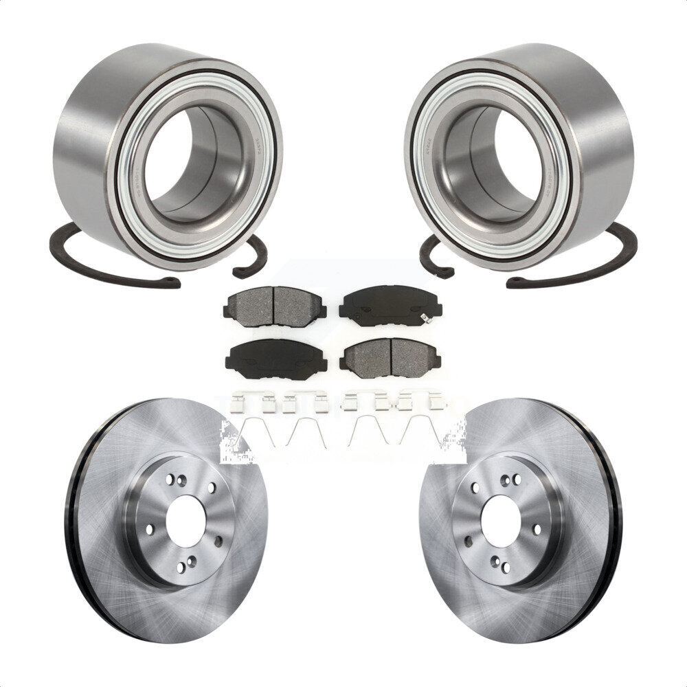 Kit de rotors et plaquettes de frein à disque de roulement de roue avant pour Honda Pilot 2003-2004