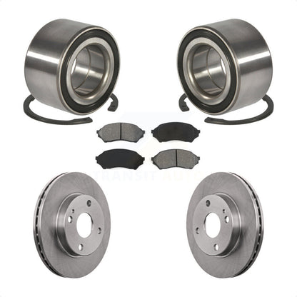 Rotor de frein à disque de roulement de roue avant et Kit de plaquettes semi-métalliques pour Mazda Proteg