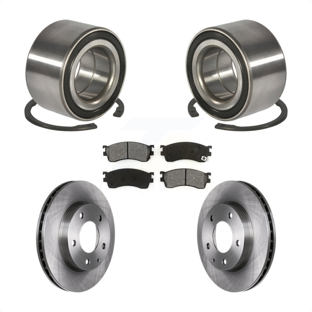Kit de rotors et plaquettes de frein à disque, roulement de roue avant, pour Mazda Protege Protege5