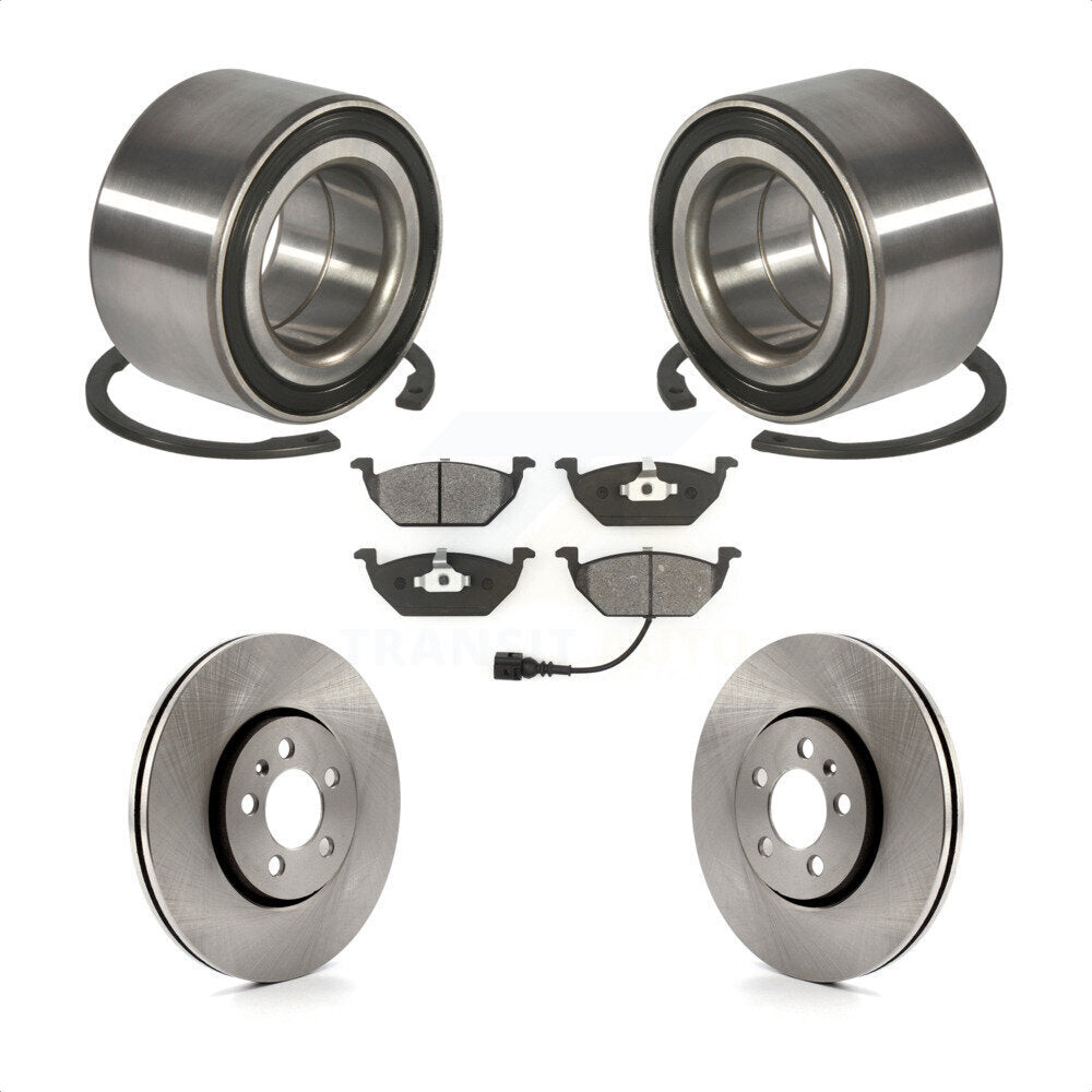 Kit de plaquettes de Rotor de frein à disque, roulement de roue avant, pour Volkswagen Golf 2000 2001 2.0