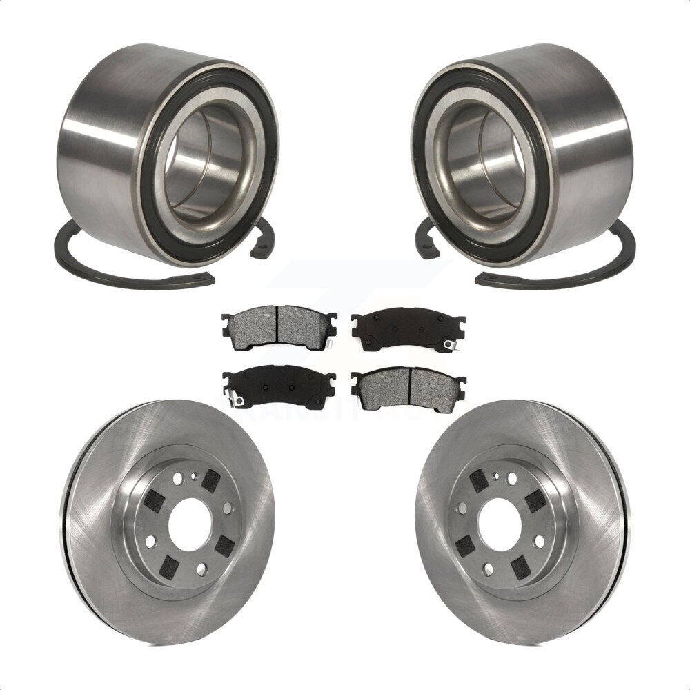 Kit de rotor et plaquettes de frein à disque de roulement de roue avant pour Mazda Protege 1.8 de 1999 à 2000