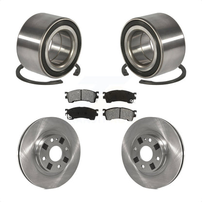 Kit de rotor et plaquettes de frein à disque de roulement de roue avant pour Mazda Protege 1.8 de 1999 à 2000