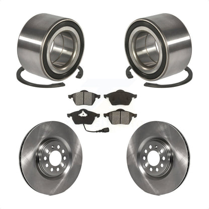 Kit de Rotor et de plaquettes de frein à disque, roulement de roue avant, pour Volkswagen Jetta Golf Audi T