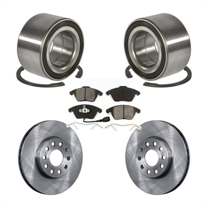 Kit de rotors et plaquettes de frein à disque, roulement de roue avant, pour Volkswagen Jetta